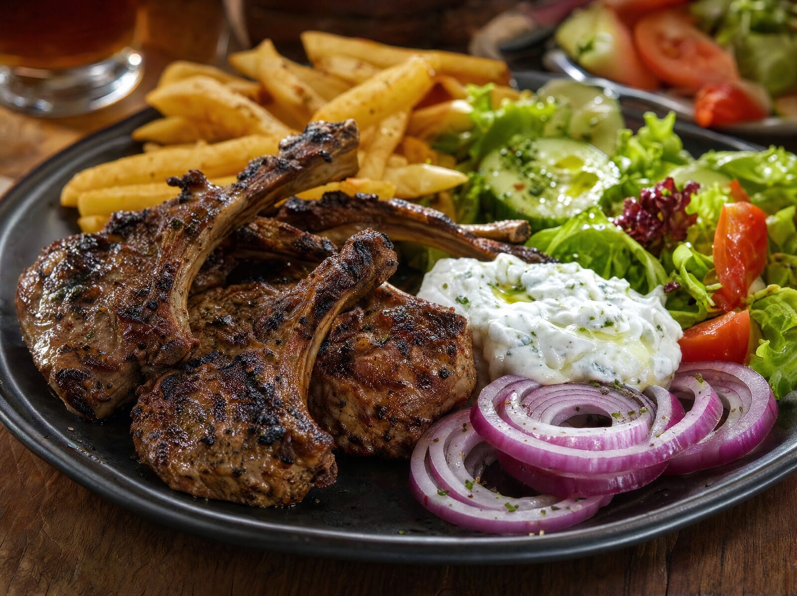 Gegrillte Lammkoteletts